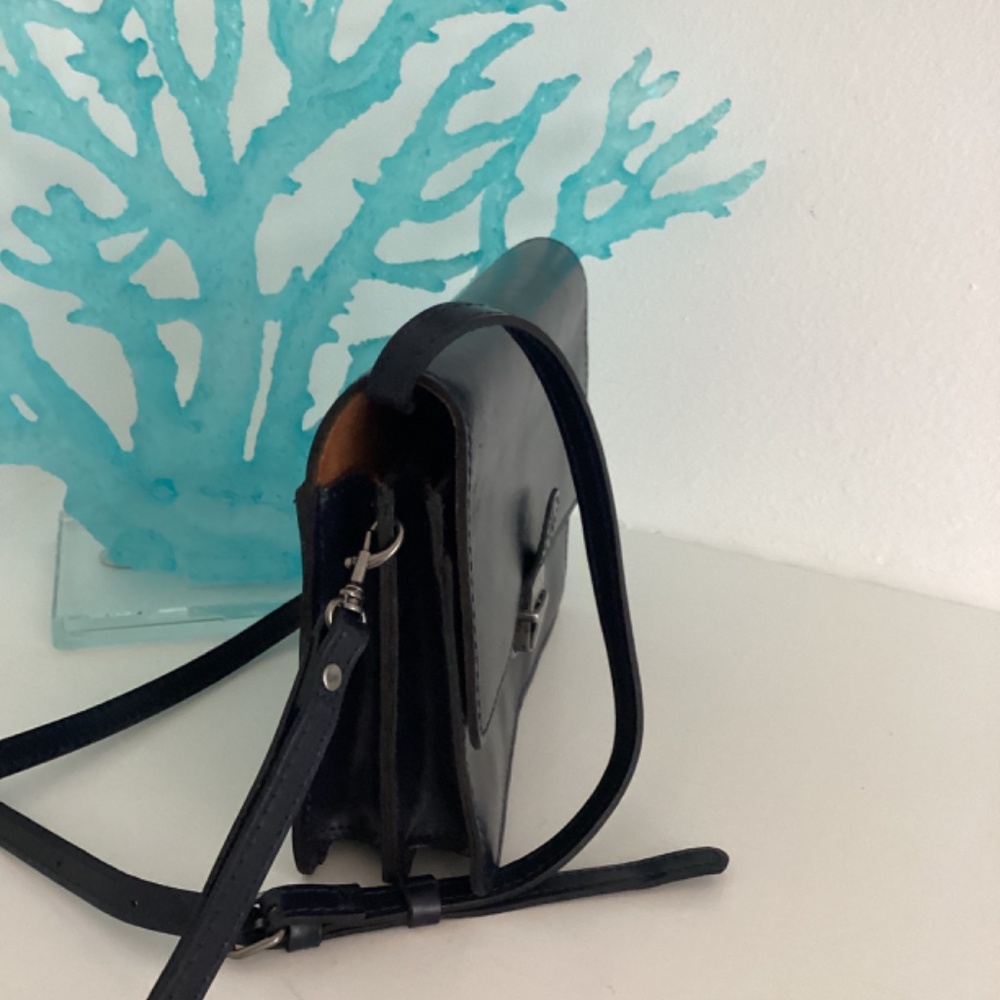NWT PATRICIA NASH NAVY BLUE LEATHER CROSSBODY BAG PURSE - Picture 7 of 14